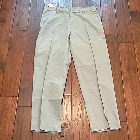 NWT Jos A Banks men's flat front khaki pants size 38x32 - Picture 1 of 9